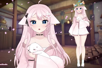 do custom 2d vtuber model rigging live2d vtuber commission for vtuber streamers