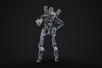 model, texture, and render 3d hard surface game art