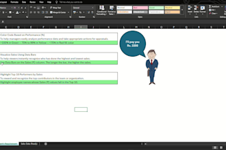 create excel graphs, pivot tables, vlookup and dashboard