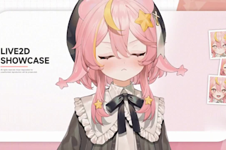 draw and rig live2d model live 2d vtuber model 2d vtuber model character 2danime