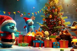do 3d ai cartoon animation, pixar disney style, story video, music video