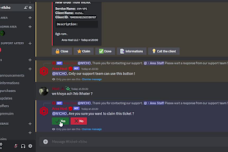 create a custom ai discord ticket bot for you