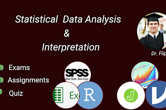 do statistics and probability task using excel jasp spss and r