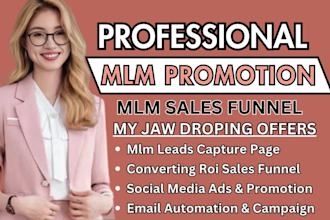 mlm sales funnel, mlm promotion, affiliate recruitment, mlm promotion, mlm leads