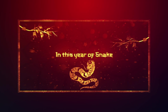 create 2025 chinese new year greetings with your logo