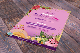 create creative flyers and brochures to promote your business or event