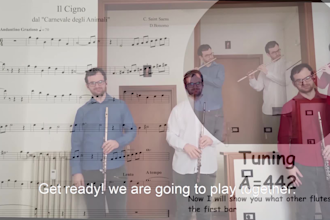 compose musical base, play as soloist, video option