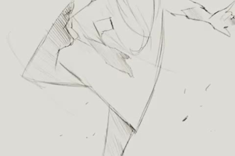 do 2d line art animation, 2d traditional, pencil sketch, flip book cover art