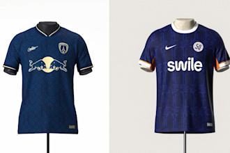 design a custom football or soccer jersey