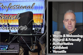 record a professional british english voiceover