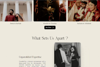 build a wedding photographer portfolio website