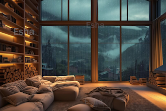 make cozy relaxing rain video for youtube channel   free seo