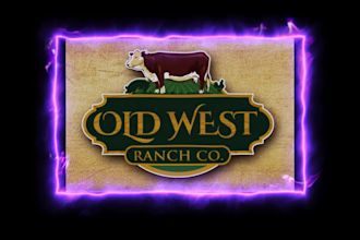 make masculine house, cattle and hunting logo design for a company
