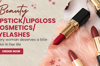 build a cosmetics lip gloss eyelashes lipstick beauty store