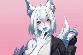 do animated pngtuber for you in pngtuber plus