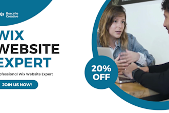 update design and redesign wix portfolio website and wix business website