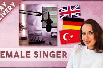 sing your song with a soft female voice