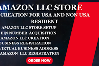 create amazon llc usa store creation for ecommerce business