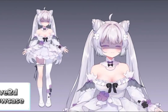draw female or male live 2d vtuber model 2d vtuber rigging streaming model