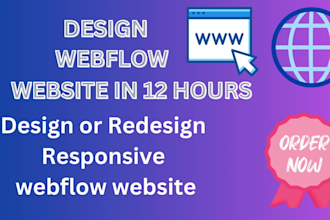 do figma to webflow design, redesign or fix webflow website as webflow developer