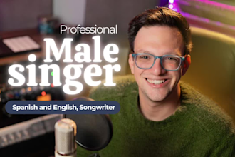 be your powerful male singer and songwriter for any style