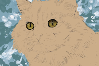 draw digital pet portraits, pet sketch of any style