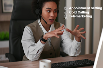 be your b2b appointment setter,real estate cold calling and telemarketing