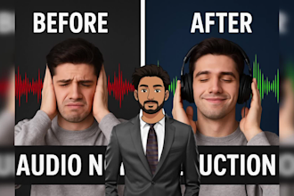 remove unwanted background noise, hiss, hum, buzz sounds from your audio file