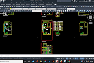 create well detailed 2d drawing and facade designs