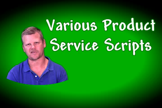 give you 20 pre made video scripts fill in blank