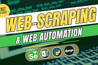 do web scraping, data mining and data extraction with python