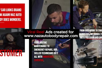 create reel styled video ads for you using stock footage