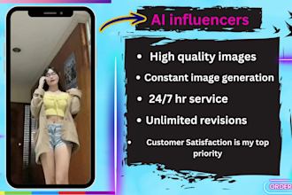 create customised, realistic ai influencer for instagram