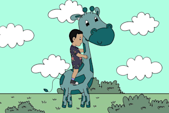 create awesome 2d animation for kids
