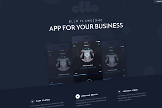 make mobile app website, app landing page website