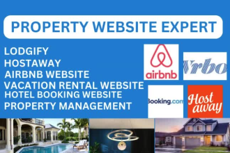 build vacation rental website, airbnb website, hotel website, lodgify, hostaway