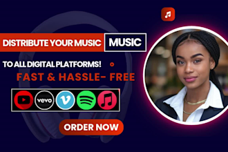 fix issue and distribute music via distrokid, tunecore, ditto, cd baby, amuse