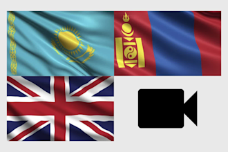 translate and subtitle videos in english, kazakh,  mongolian