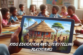 create 3d african folktale animation ai video youtube, education, storytelling