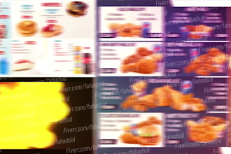create animation digital signage and menu card or animation