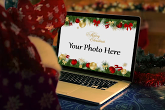 make santa claus christmas greetings video