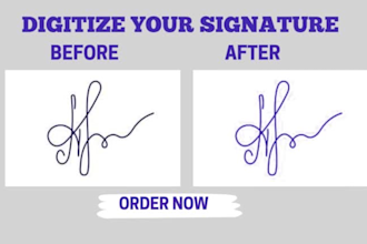 create a professional digitized signature for business use