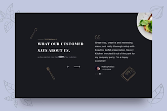 create a unique restaurant, catering menu website fast food online delivery