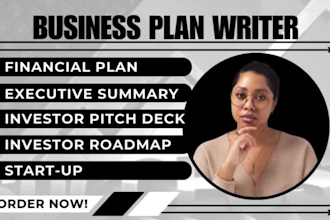 write business plan, business plan financials, investor business plan