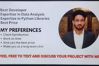 do tasks of python, pandas, numpy, matplotlib, jupyter