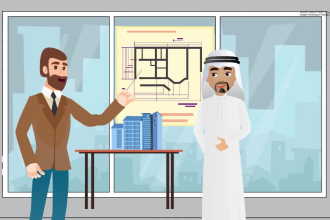 create arabic saudi 2d animated explainer  marketing video full HD