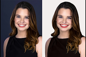 do headshot retouch, portrait and photo edit professionally