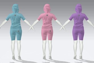 make 3d fashion designs and clothing designs