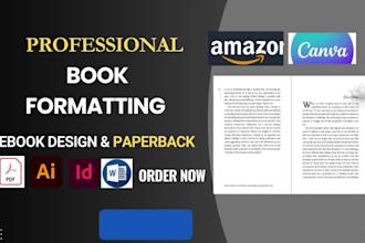 design ebook and bookformatting on designrr, canva, indesign, google docs
