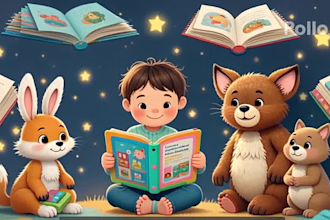 design a personalized kids ebook with story and images